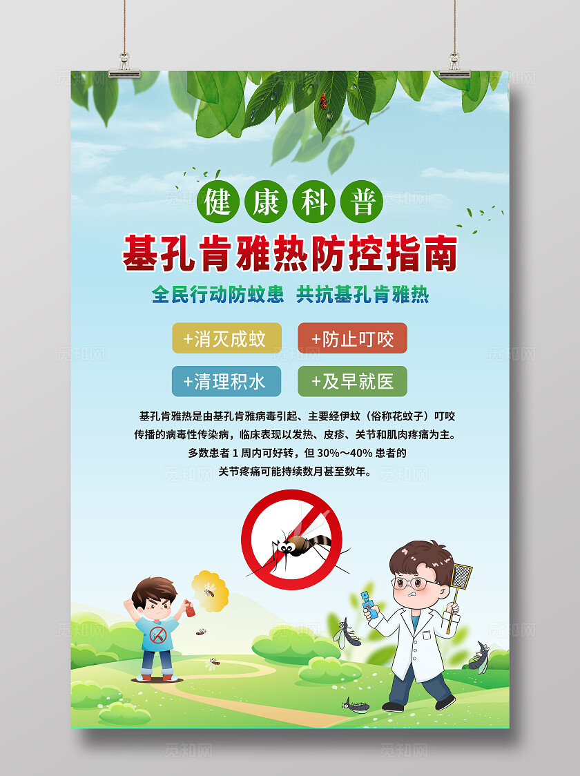 预防基孔肯雅热海报