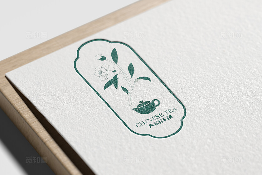 矢量图茶叶花茶logo设计