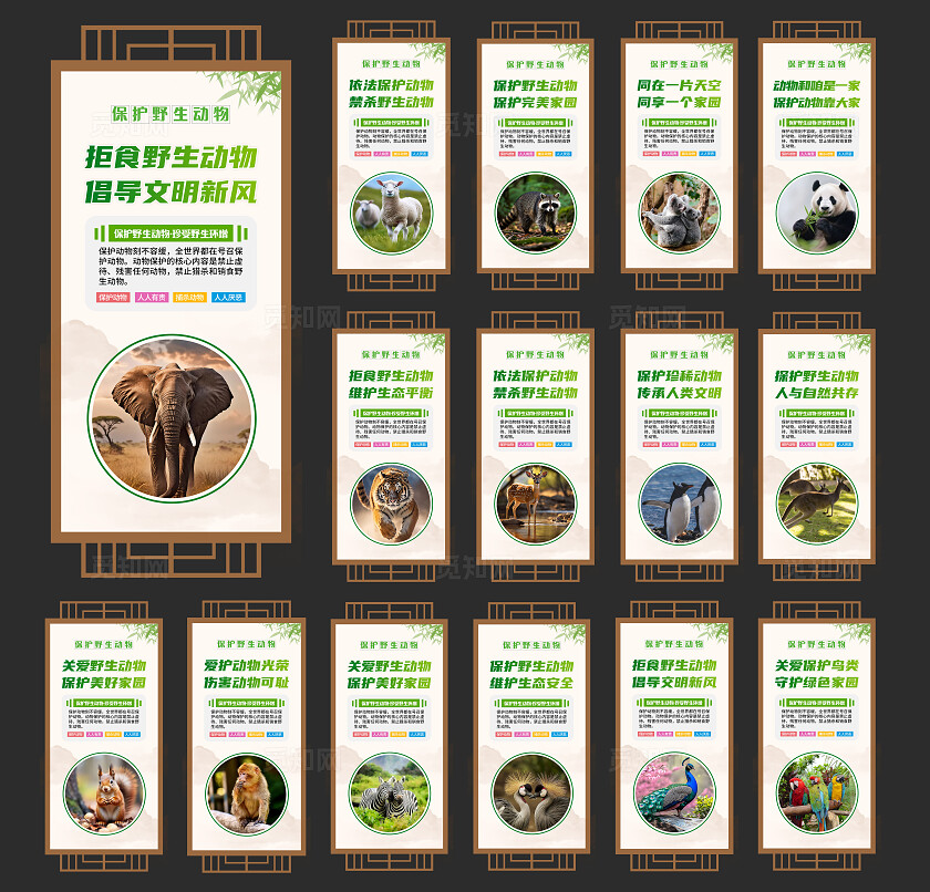 保护动物公益海报套图