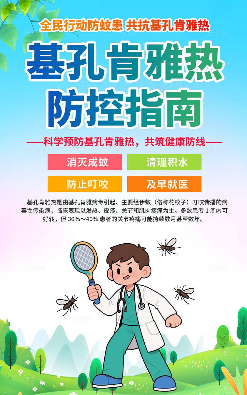 预防基孔肯雅热海报