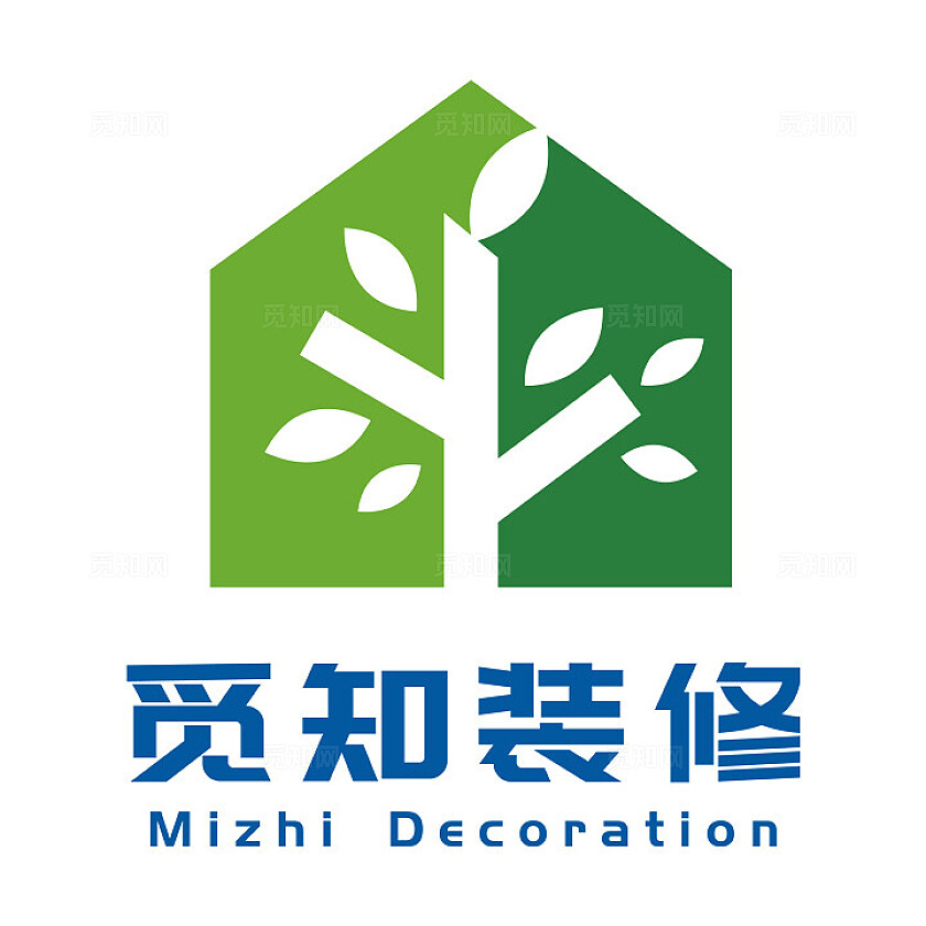 觅知装修房子绿色环保LOGO