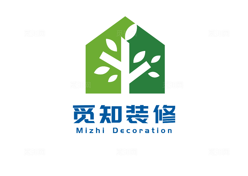 觅知装修房子绿色环保LOGO