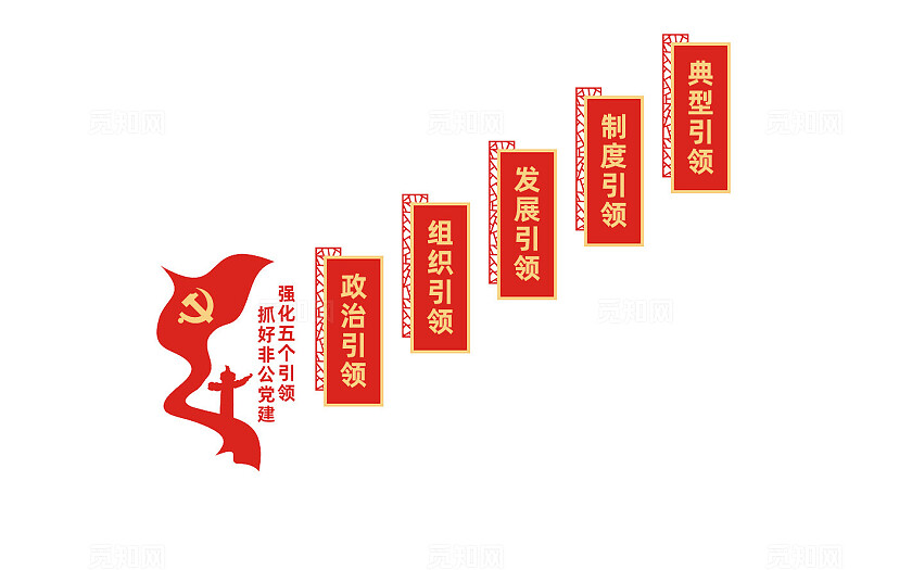 非公企业党建楼梯文化墙宣传标语