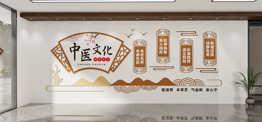 养生之道文化墙中医养生文化墙中医宣传文化