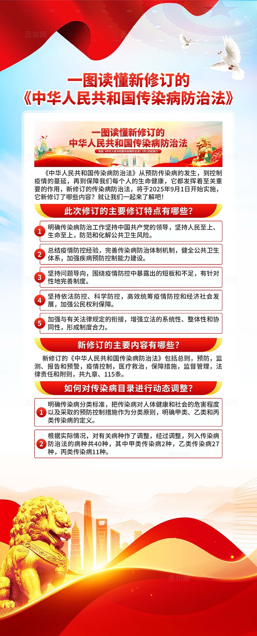 传染病防治法易拉宝