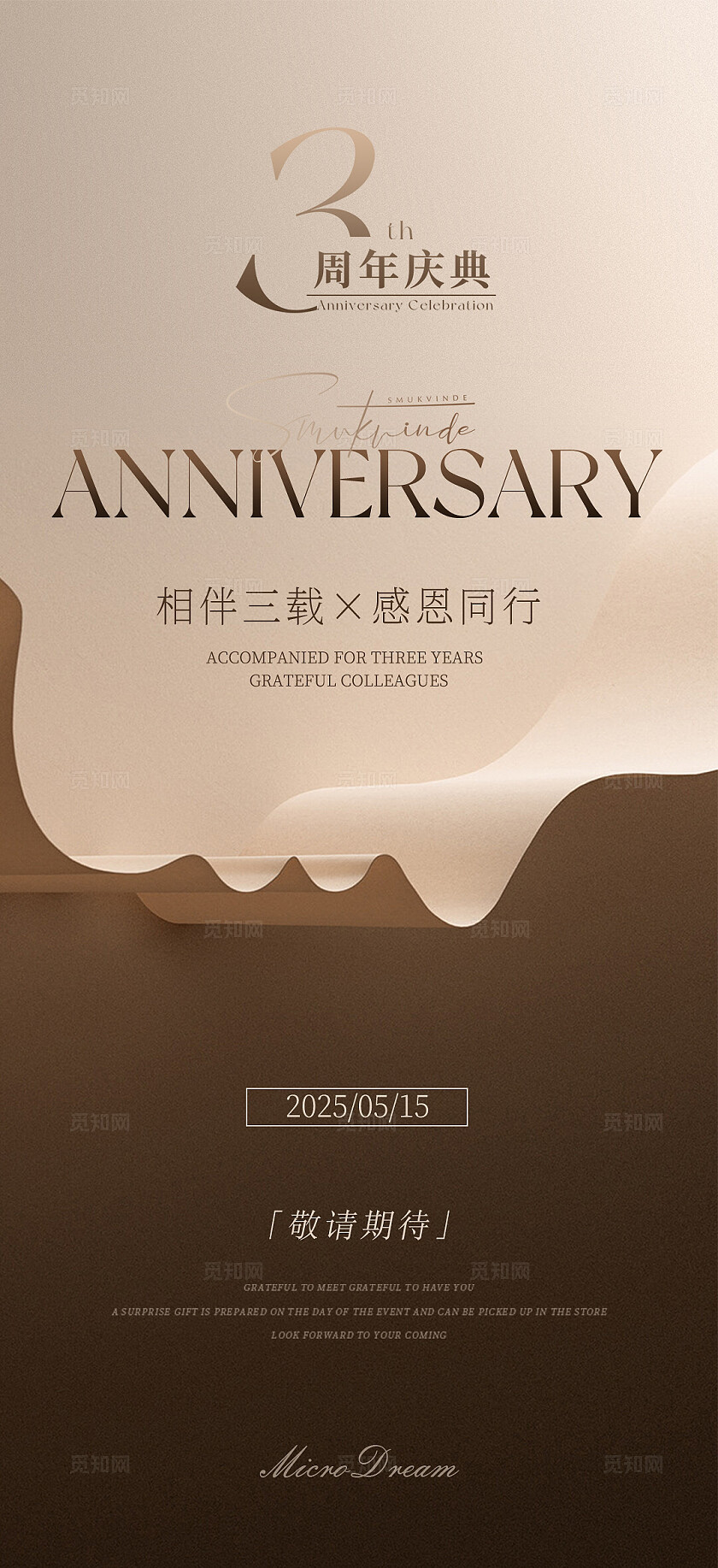 海报 周年庆 邀请函 年会 美业 医美 疗愈