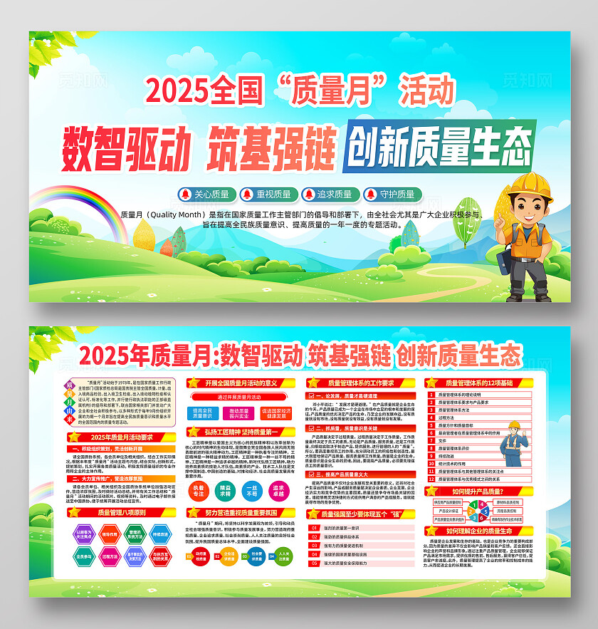2025年全国质量月展板