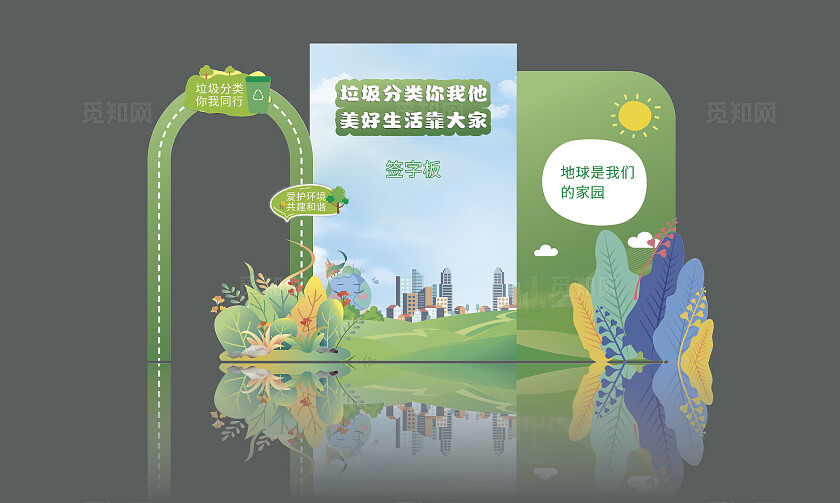 垃圾分类美陈图片