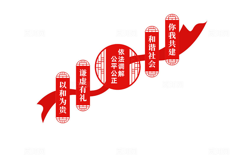 人民调解楼梯文化墙宣传标语