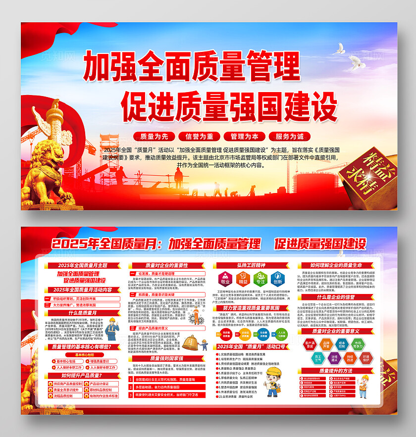 2025年全国质量月活动主题宣传栏