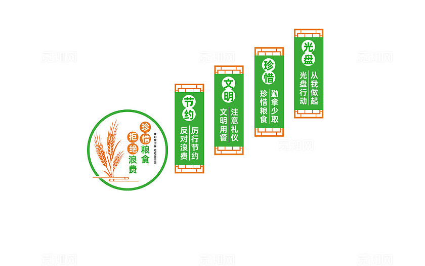 食堂楼梯文化墙形象墙设计