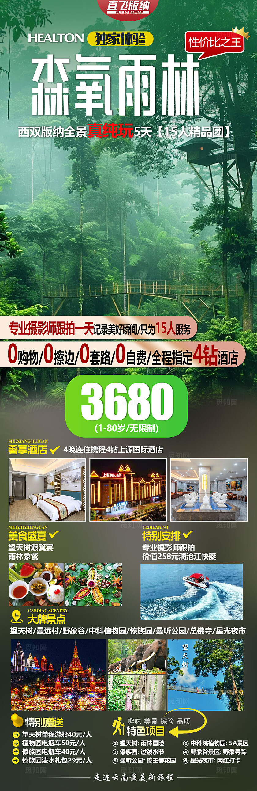 旅游宣传森氧雨林旅游活动宣传