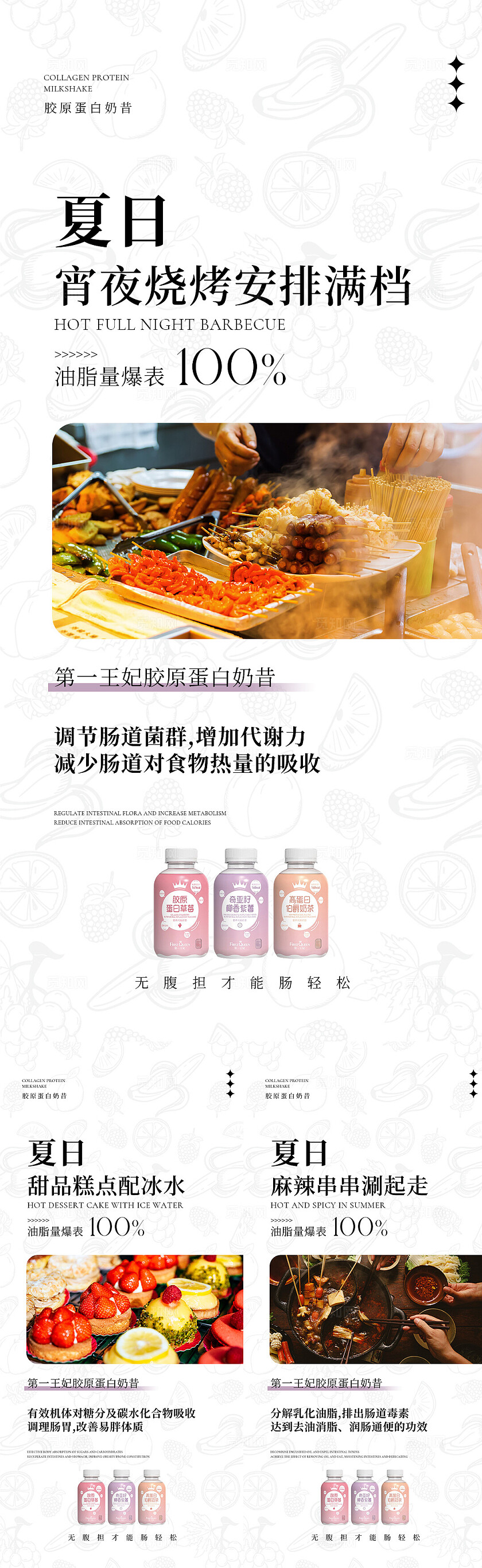 减肥产品药物健康减肥美容减脂海报