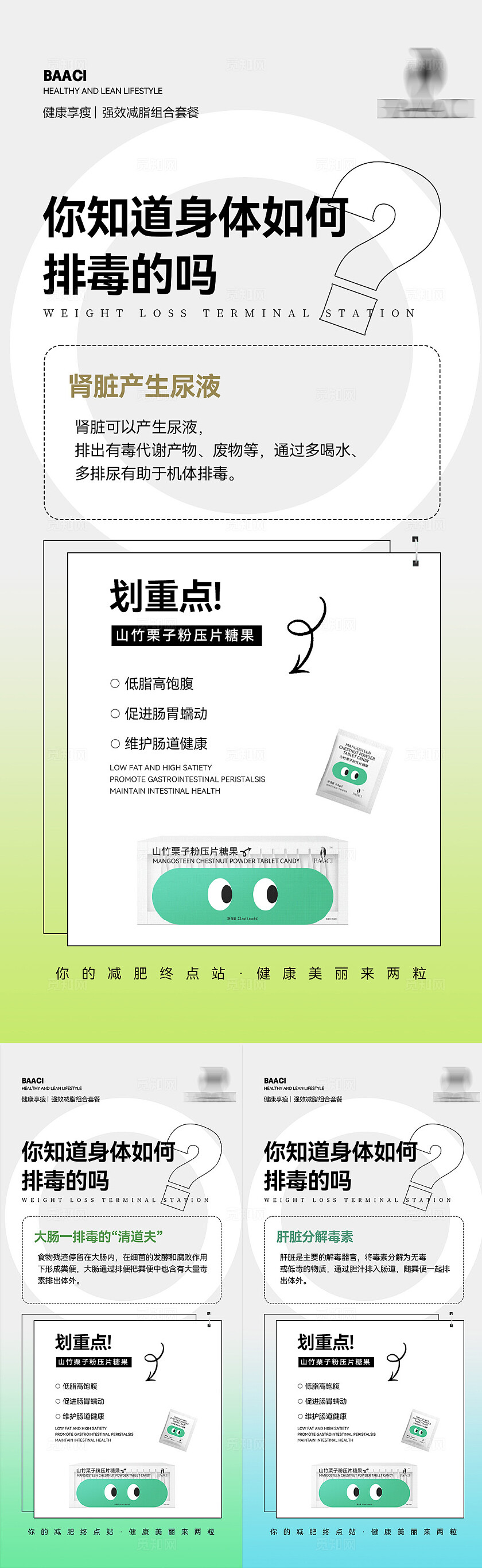 减肥产品药物健康减肥美容减脂海报