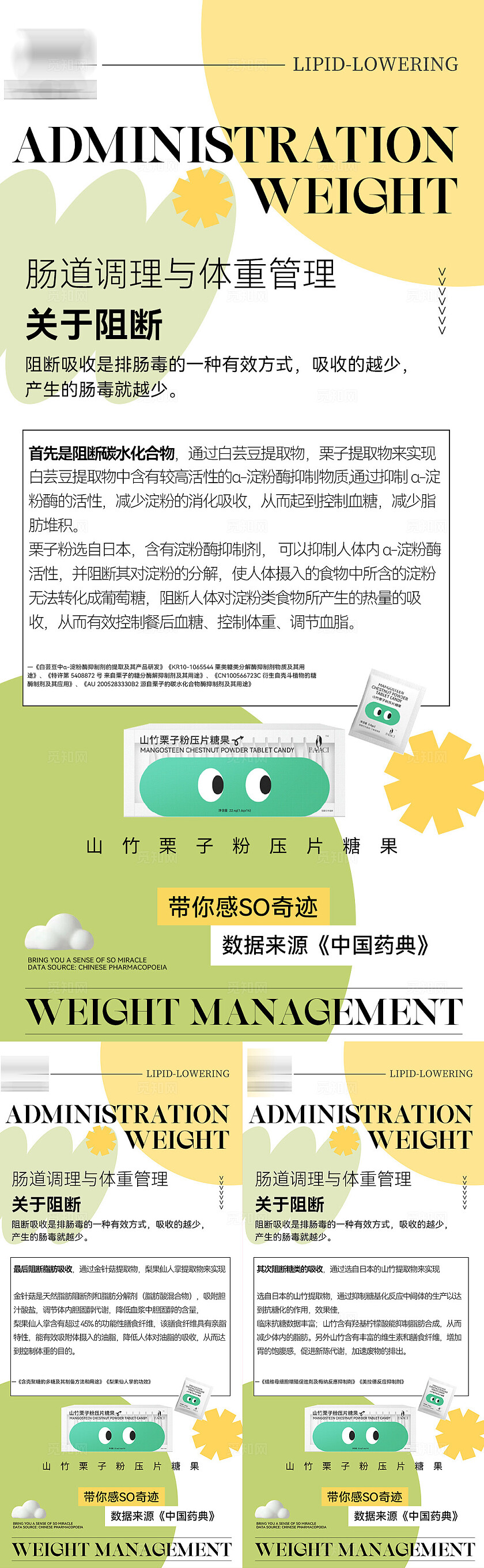 减肥产品药物健康减肥美容减脂海报