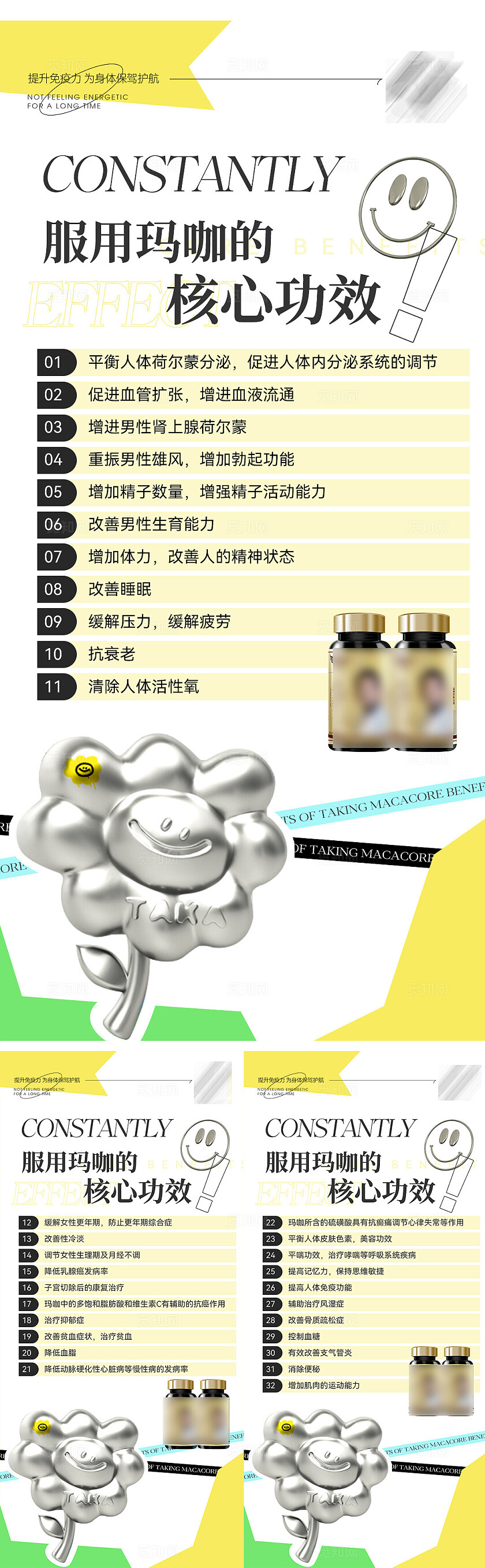 美容产品宣传保健海报