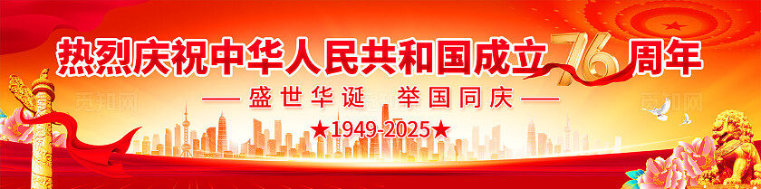 2025国庆节宣传展板设计党建展板背景设计