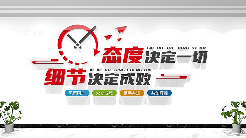 公司企业标语口号文化墙