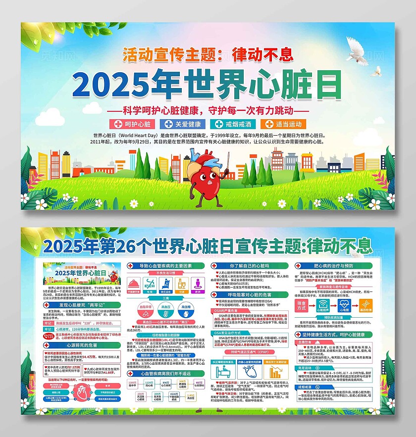 2025年世界心脏日展板