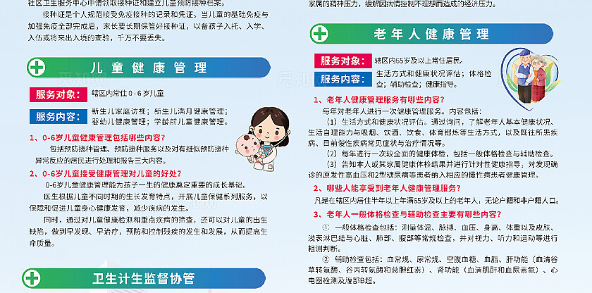 国家基本公共卫生服务项目内容13项内容解读