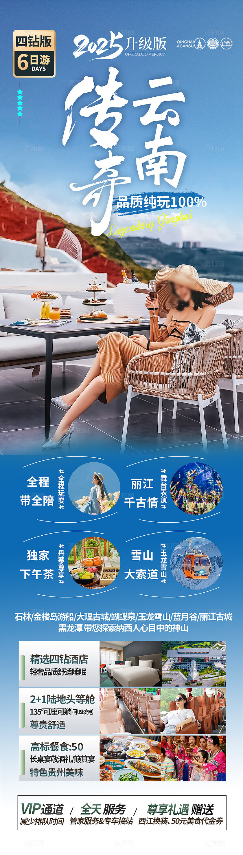 蓝色传奇云南旅游宣传海报