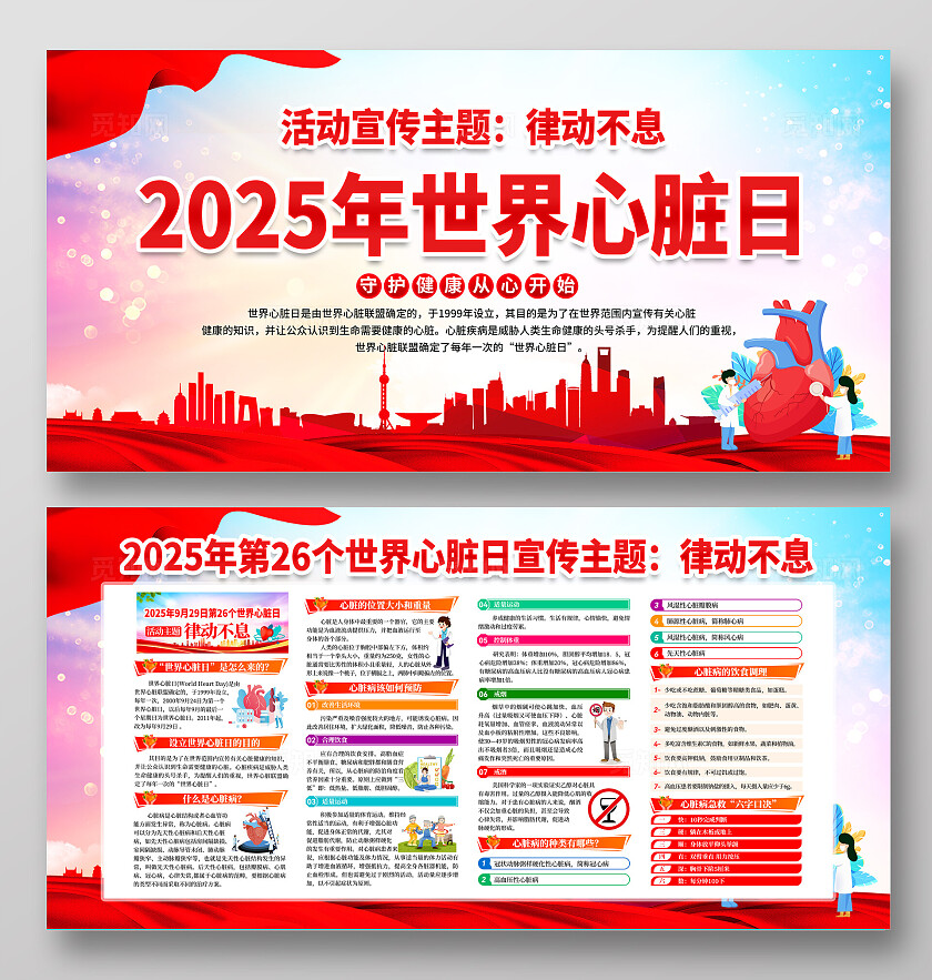 2025年世界心脏日展板