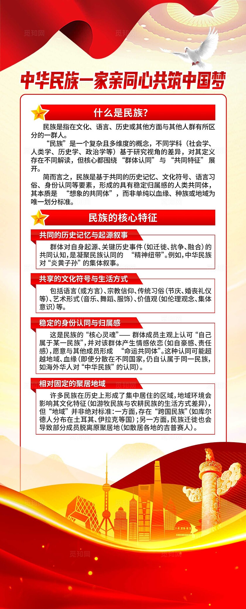 民族团结易拉宝