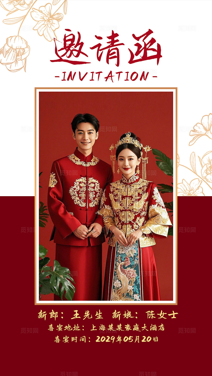 婚礼邀请函请柬婚礼电子邀请函