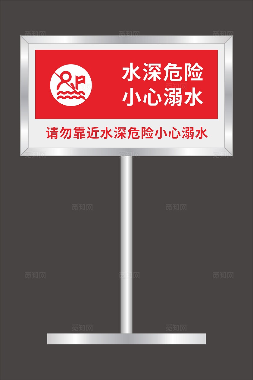 水深危险禁止游泳标识牌