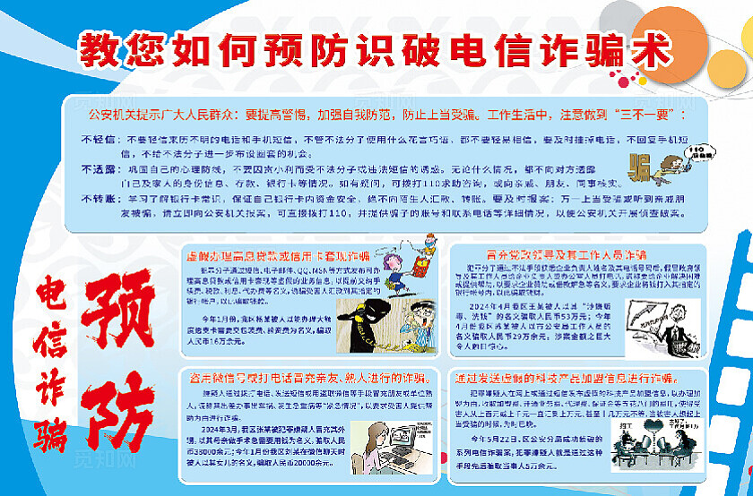 教你如何预防识破电信诈骗术