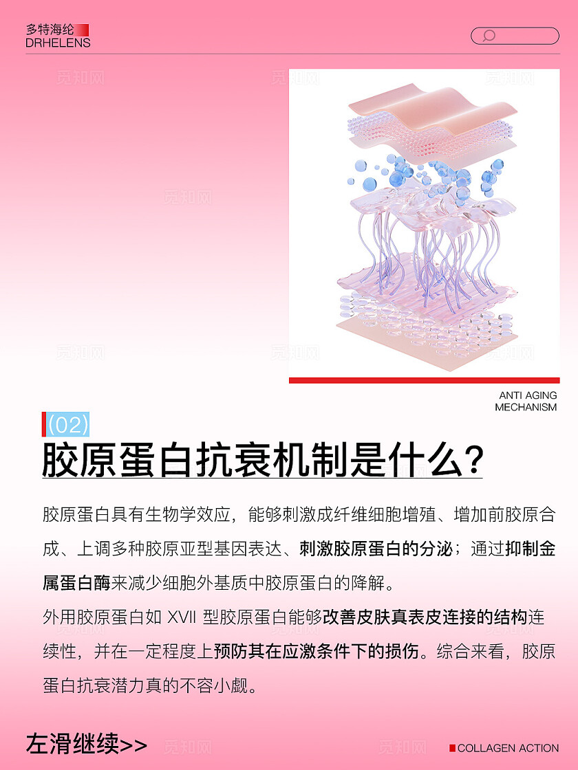 医美美容美业美容护肤粉色 卡通人物 护肤 胶原蛋白 小红书封面 护肤笔记