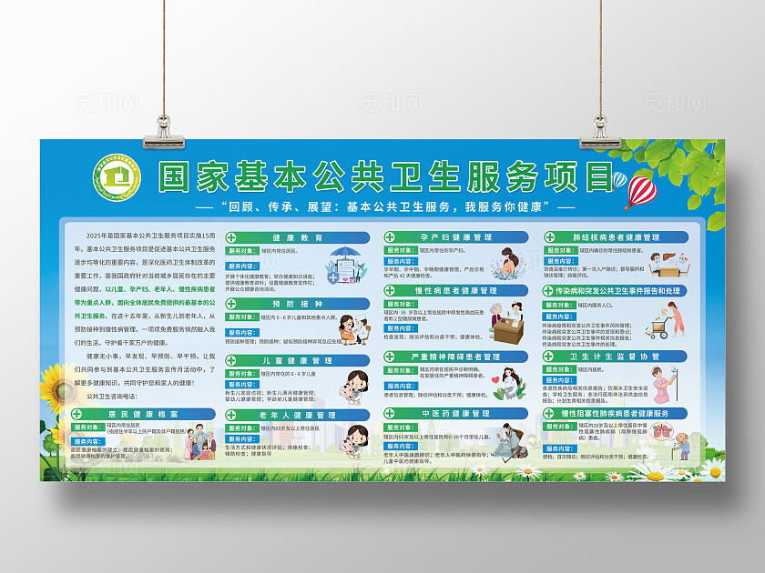 国家基本公共卫生服务项目内容13项内容