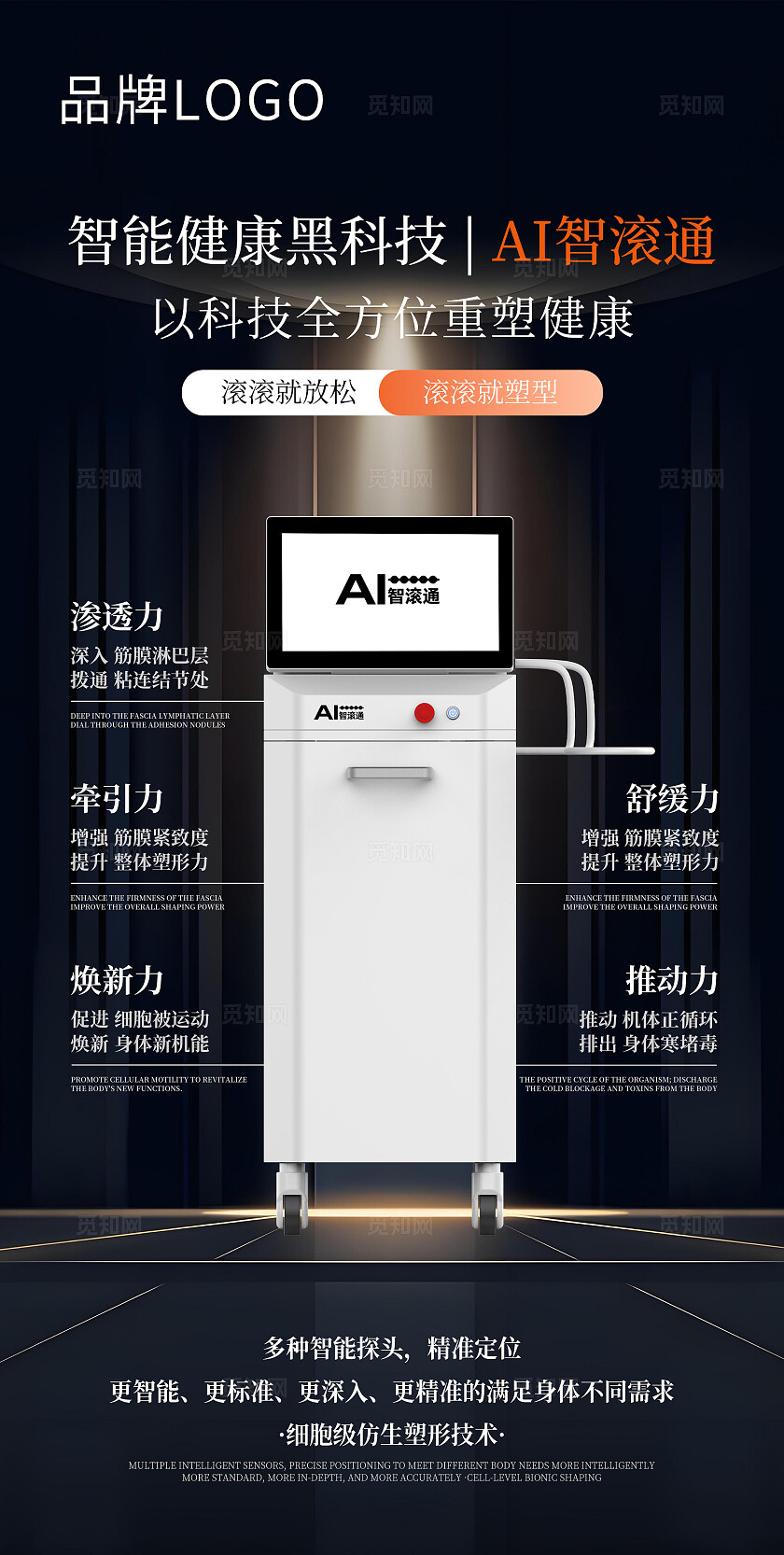 2025黑色大气医美仪器海报