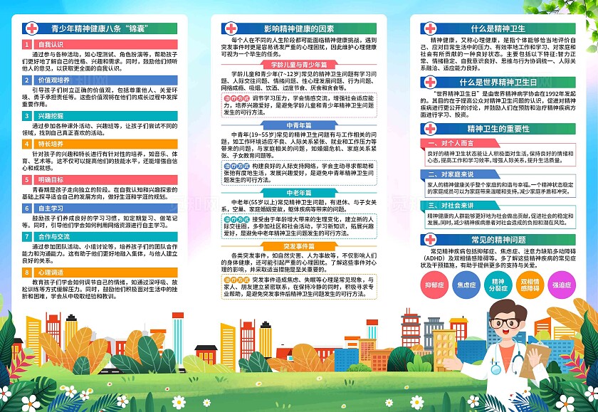 2025年世界精神卫生日三折页