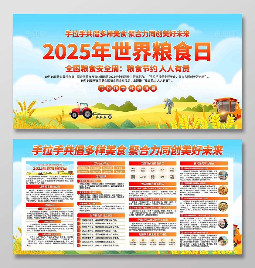 2025年世界粮食日展板