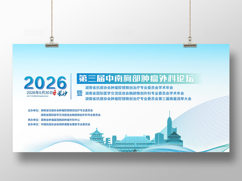 第三届中南胸部肿瘤外科论坛展板宣传