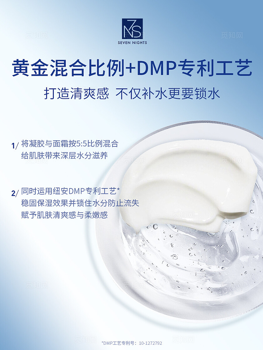 医美美容护肤 化妆品护肤保湿面霜 水感水润 小红书封面内容笔记海报