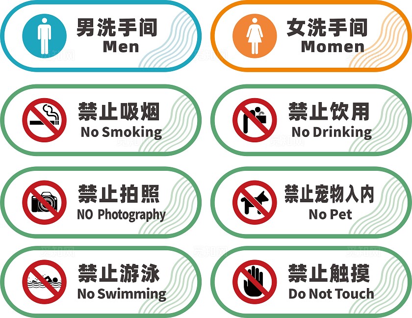 公园园区警示牌标识