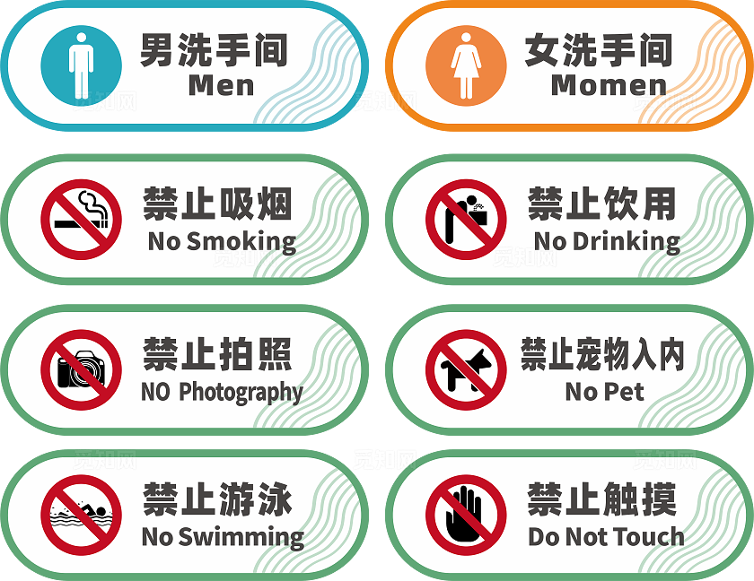 公园园区警示牌标识