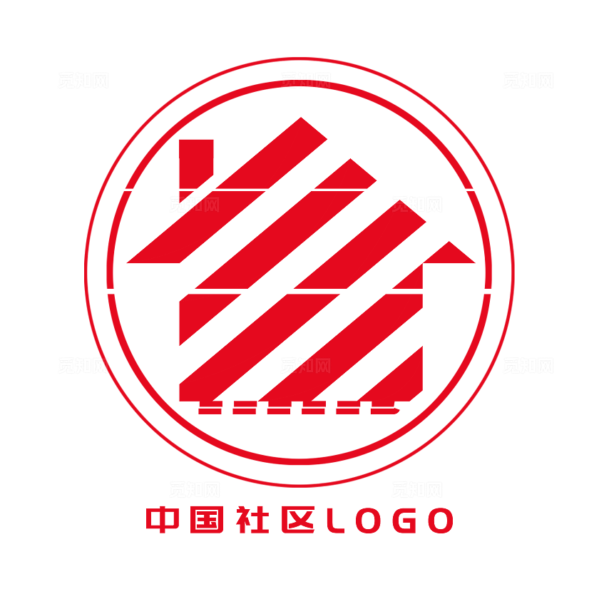 中国社区logo矢量图片