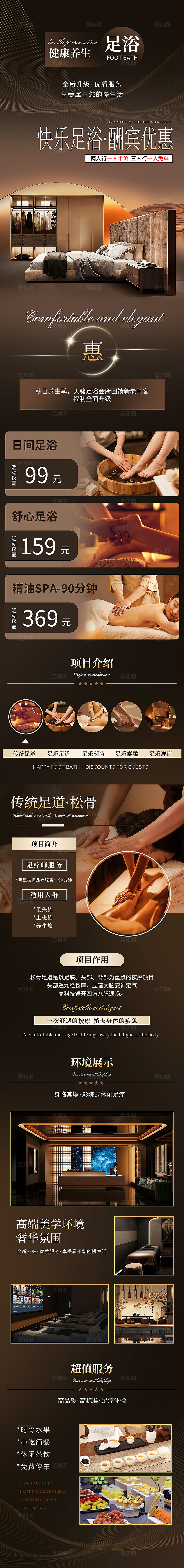 足浴SPA长图详情页
