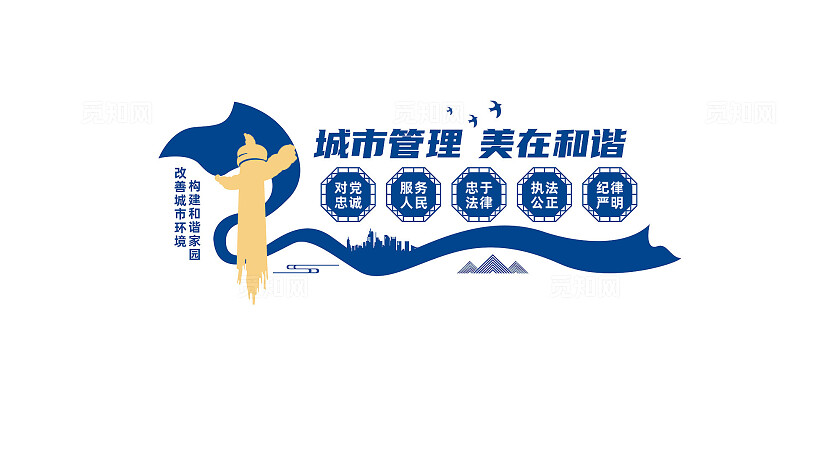 城市管理文化墙宣传标语