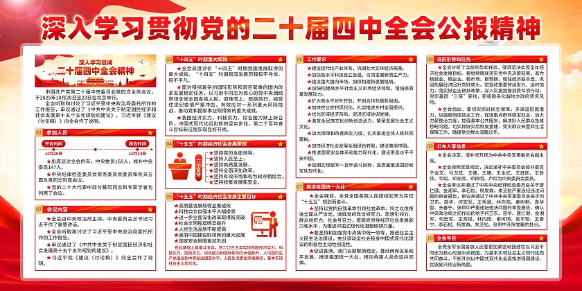 二十届四中全会展板