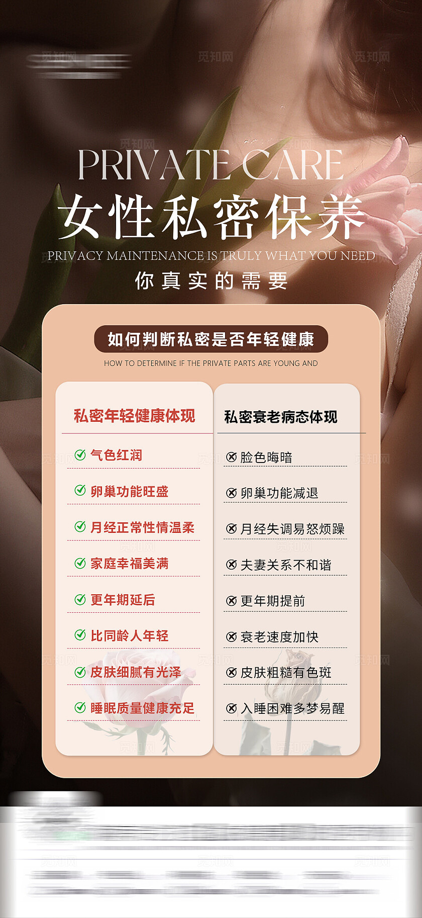 医美女性健康医美健康海报