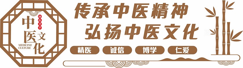 中式中医馆标语文化墙
