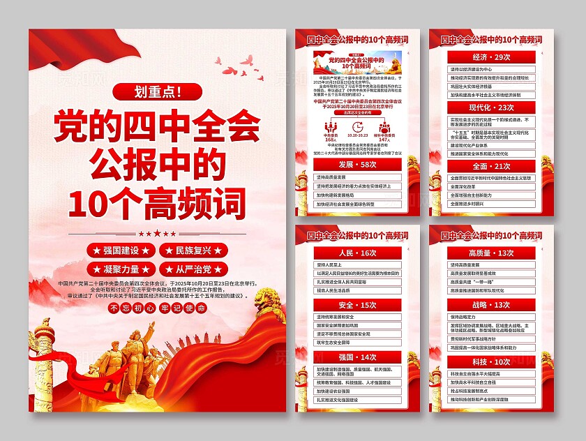 二十届四中全会海报