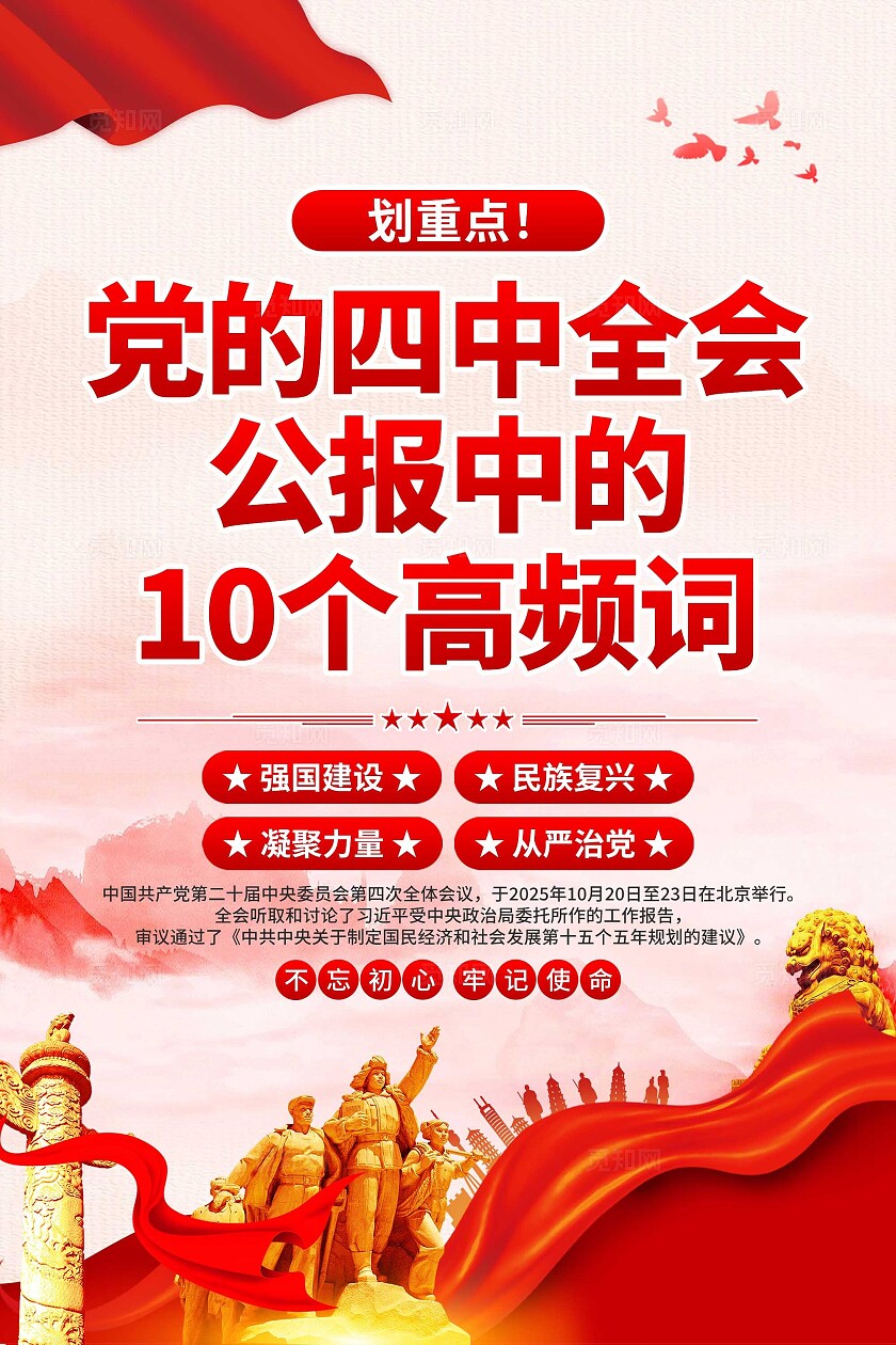 二十届四中全会海报