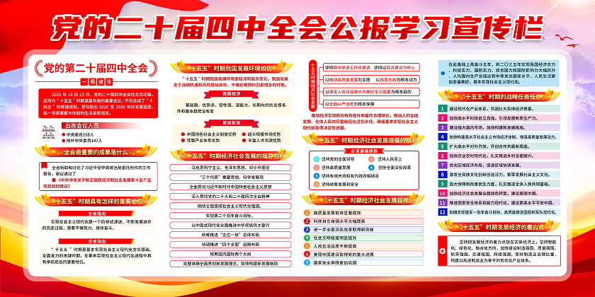 紫色渐变简约风二十届四中全会