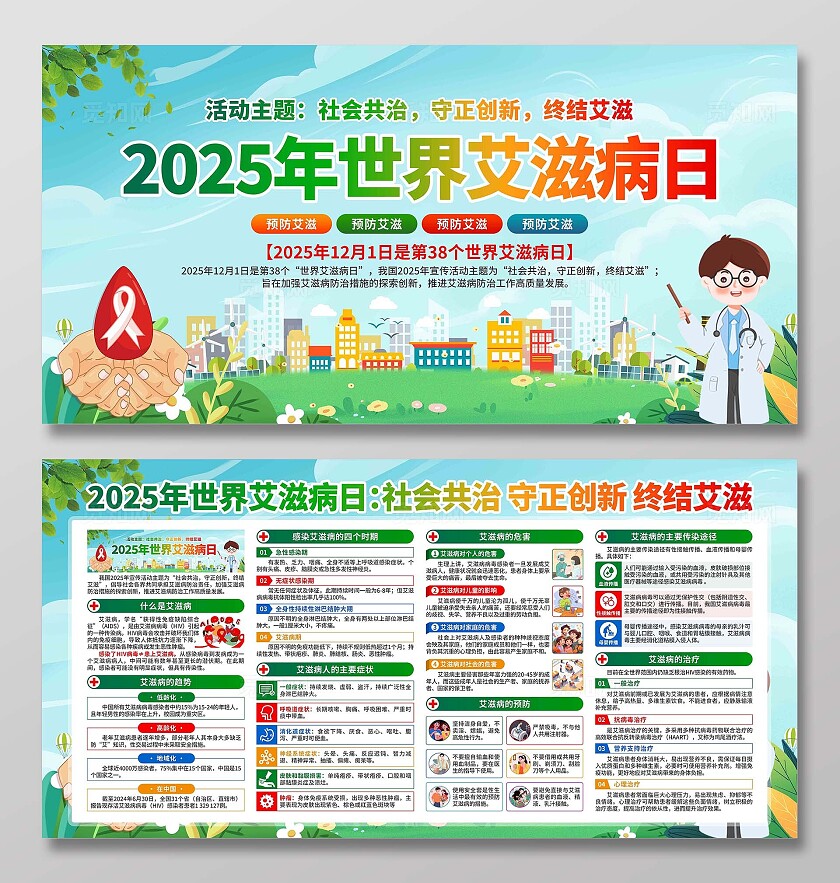 2025年世界艾滋病日展板