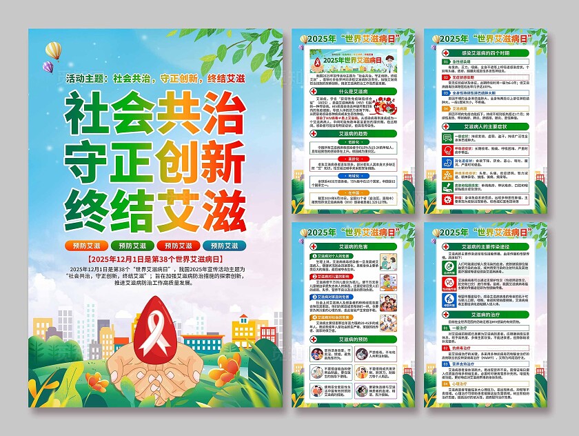 2025年世界艾滋病日海报